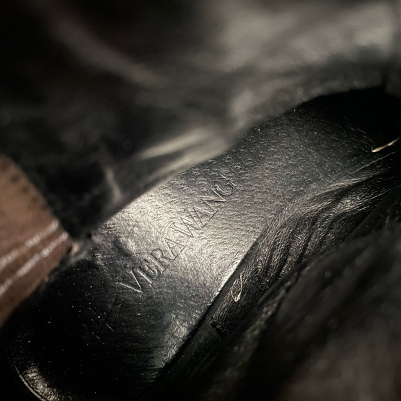 Vera Wang Ozita Leather Layered Brown Moto Boots Women’s Size 6.5 - Picture 13 of 15